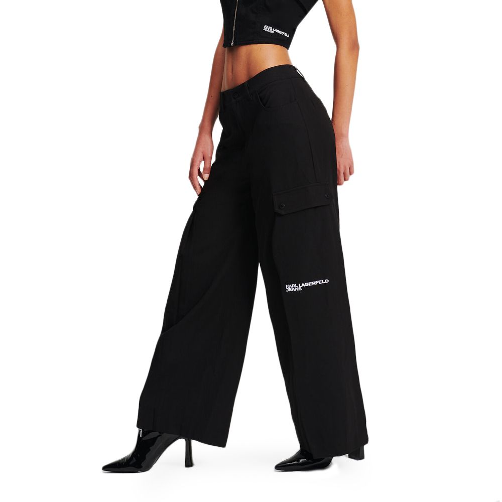 KARL LAGERFELD KLJ PLEATED CARGO PANT 245J1002 3