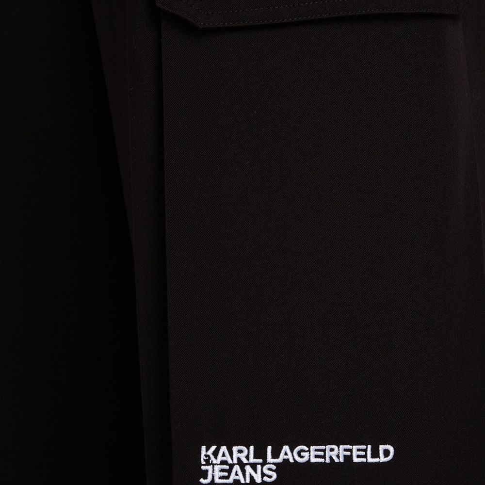 KARL LAGERFELD KLJ PLEATED CARGO PANT 245J1002 4