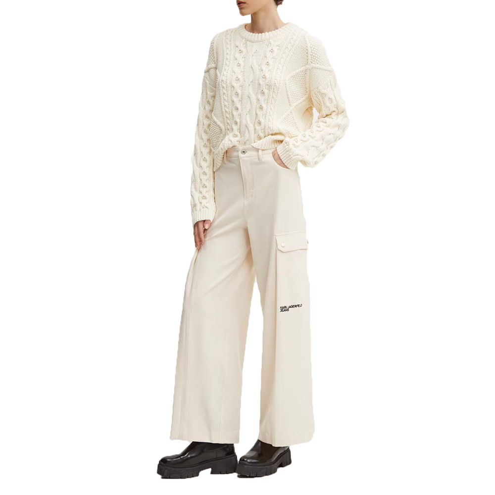 KARL LAGERFELD KLJ PLEATED CARGO PANT 245J1002 1