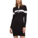 KARL LAGERFELD HALF ZIP STRIPE KNIT DRESS 245J1310 1