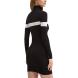 KARL LAGERFELD HALF ZIP STRIPE KNIT DRESS 245J1310 2