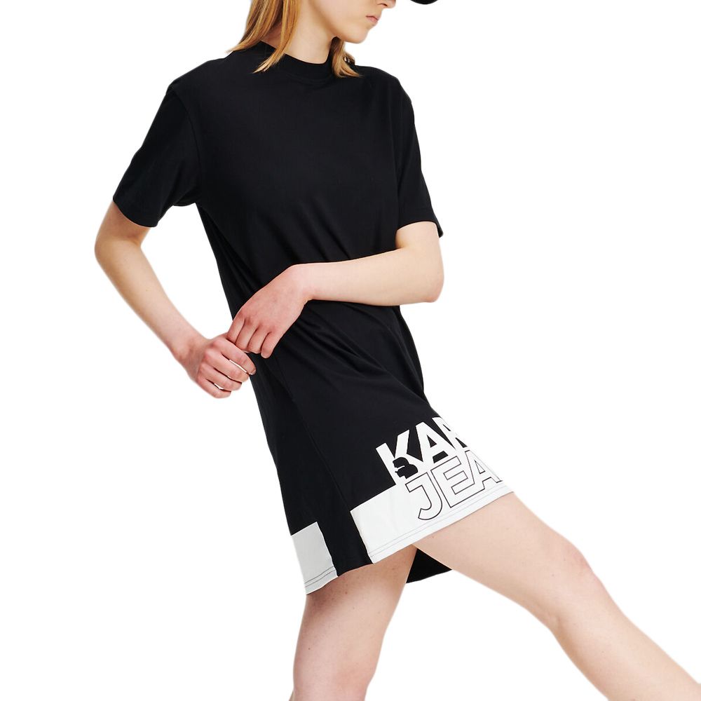 KARL LAGERFELD KLJ REGULAR LOGO TEE DRESS 245J1311 3