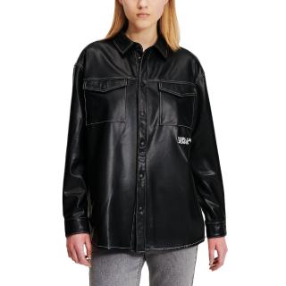 KARL LAGERFELD KLJ FAUX LEATHER SHIRT 245J1604