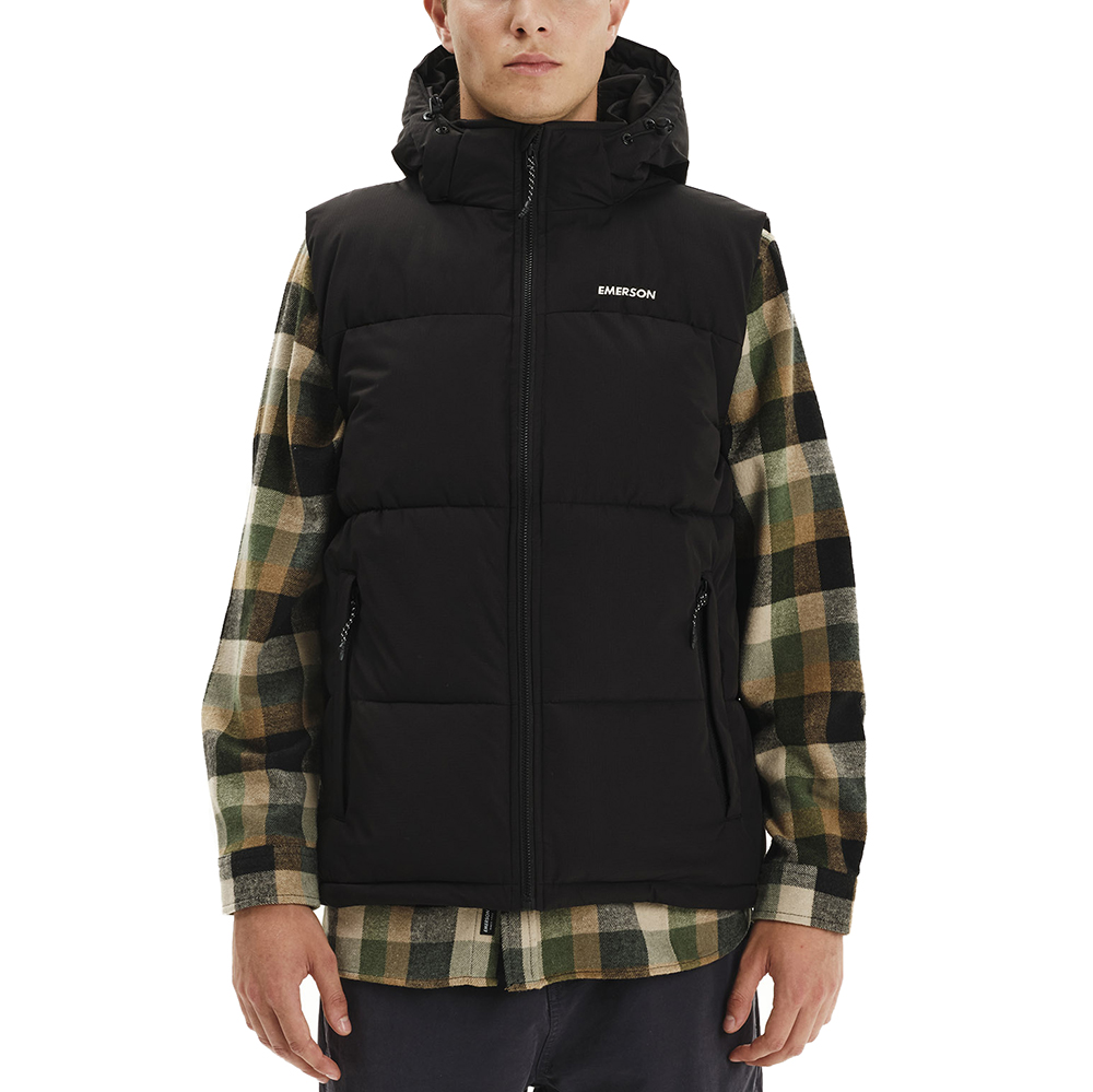 EMERSON Men's Puffer Vest w/ Detachable Hood 252.EM10.77 1
