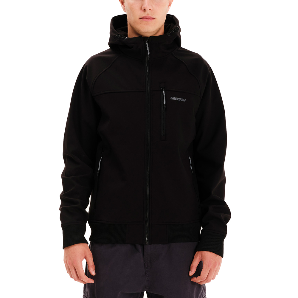 EMERSON Men's Hooded Raglan Bonded Bomber Jacket 252.EM11.19 1