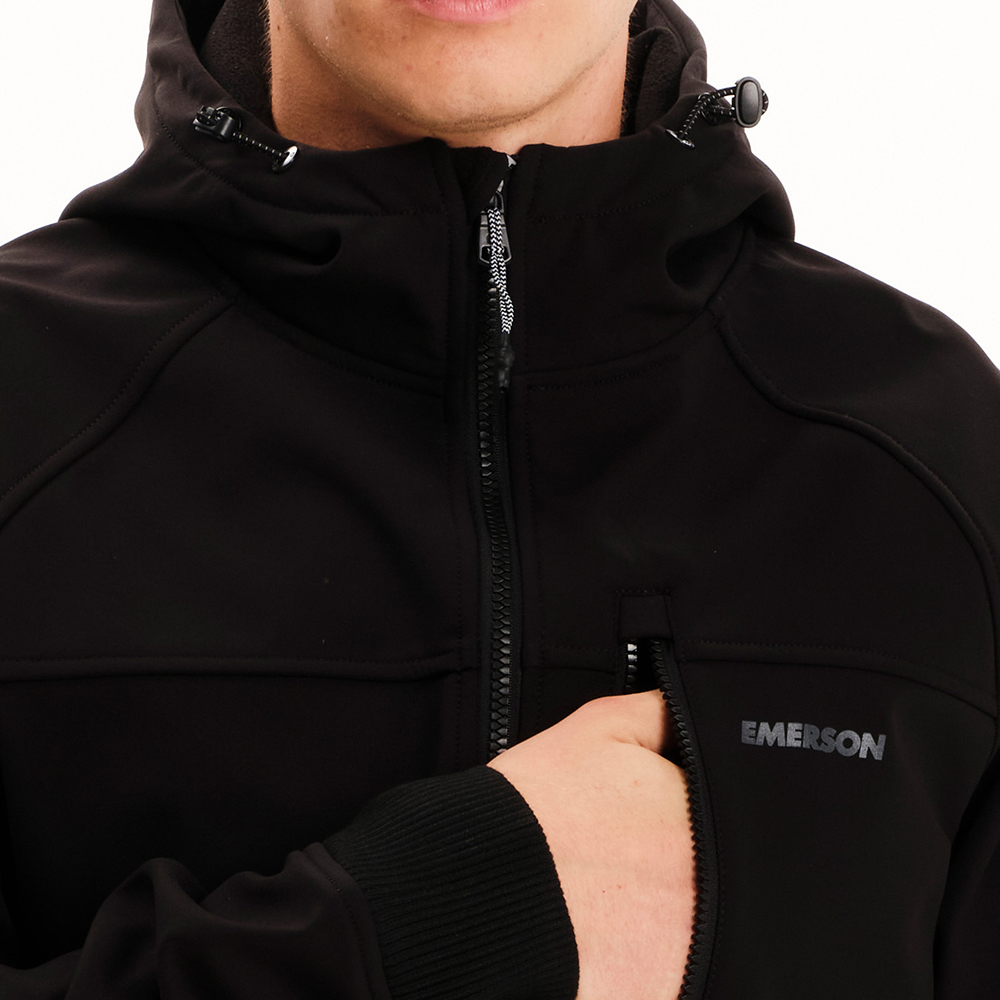 EMERSON Men's Hooded Raglan Bonded Bomber Jacket 252.EM11.19 3