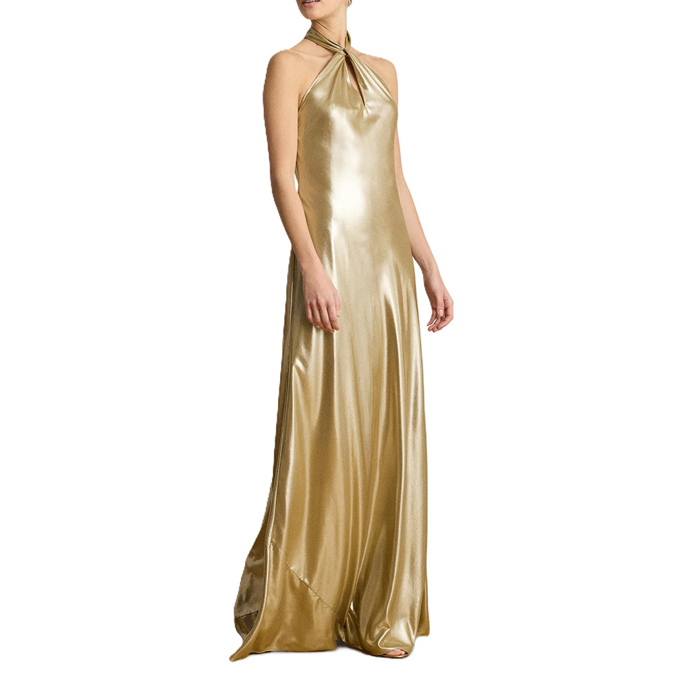RALPH LAUREN SILKY MTLC CHIFFON-WVN-DRESSES 253P13985 1
