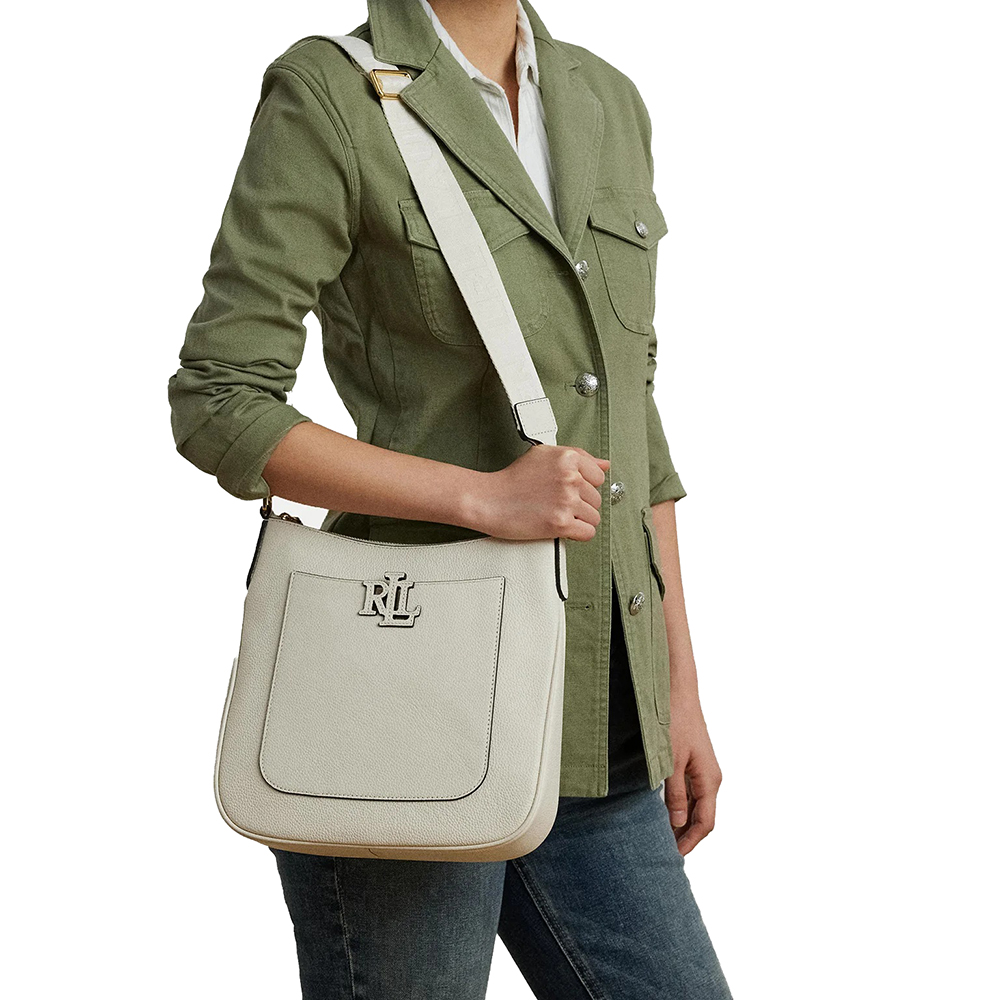 RALPH LAUREN PEBBLED LTHR/WEB-CAMERYN 27-CXB-LRG 431970152005 4