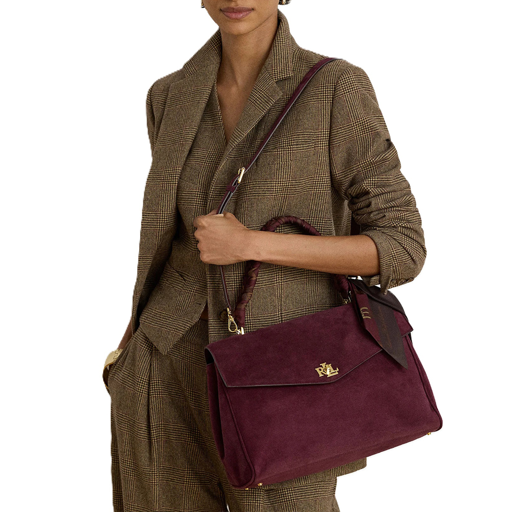 RALPH LAUREN FARRAH SOFT-SATCHEL-MEDIUM 431P18402002 5