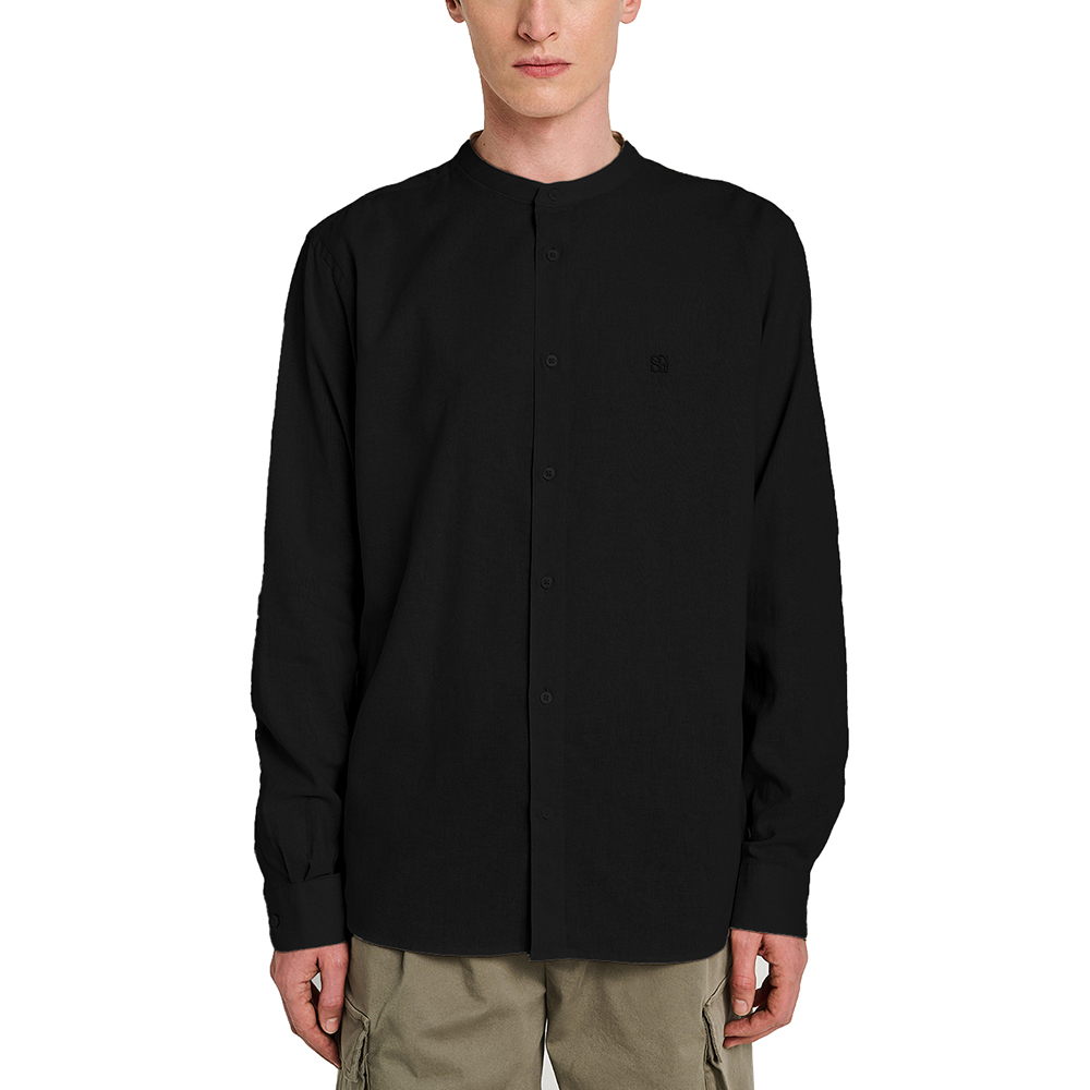 STAFF GALLERY Diver Man Shirt Mao Collar 30%Linen 70%Co 61-006.055 1