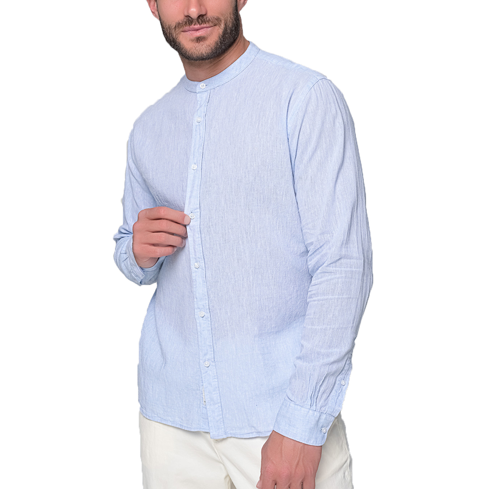 STAFF GALLERY Diver Man Longsleeve Shirt 70% Co 30%Lin 2