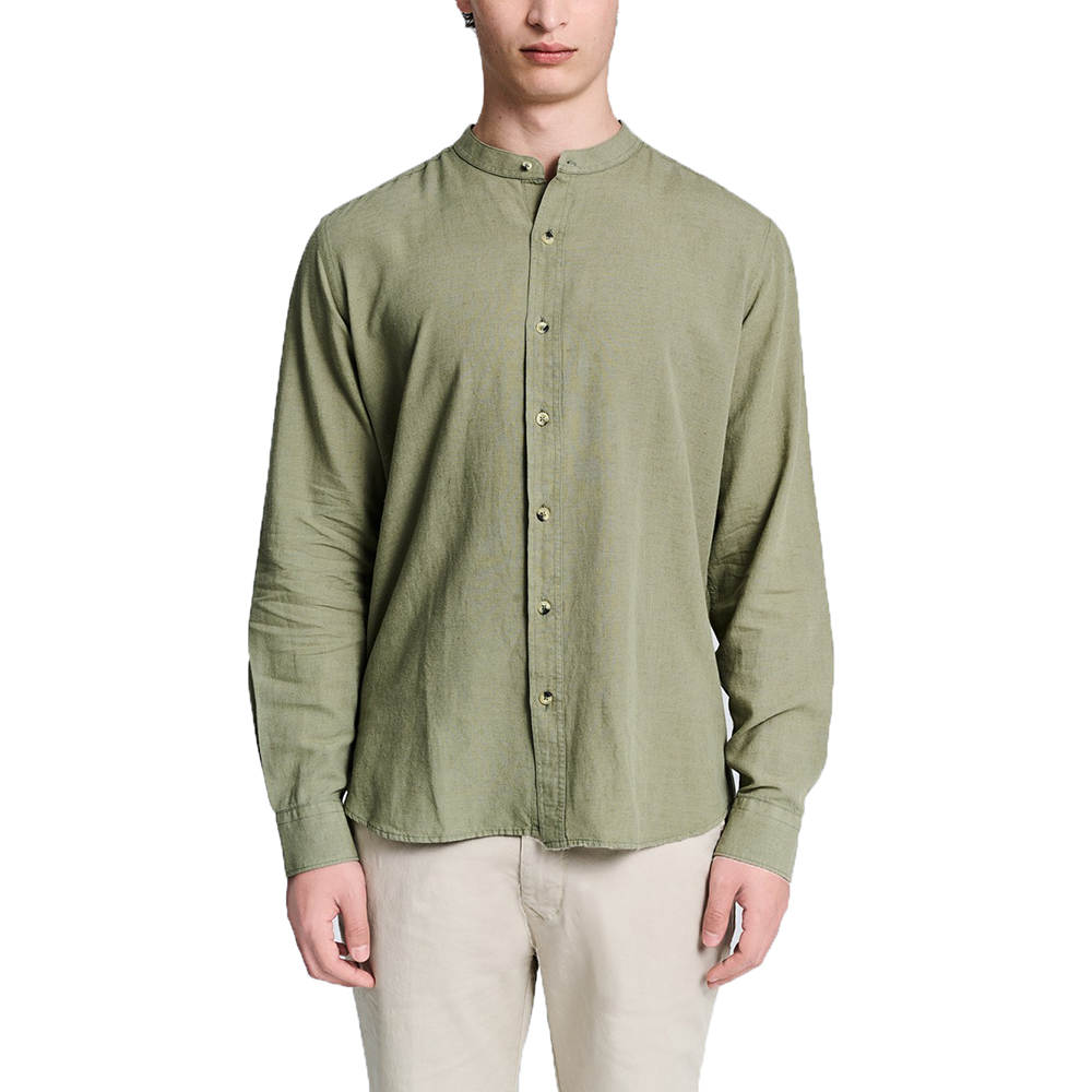 STAFF GALLERY Diver Man Longsleeve Shirt 70% Co 30%Lin 1