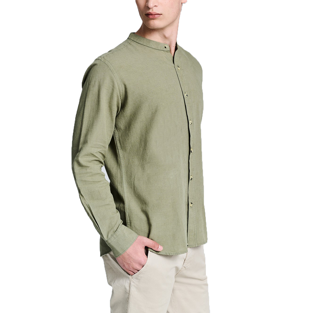 STAFF GALLERY Diver Man Longsleeve Shirt 70% Co 30%Lin 2