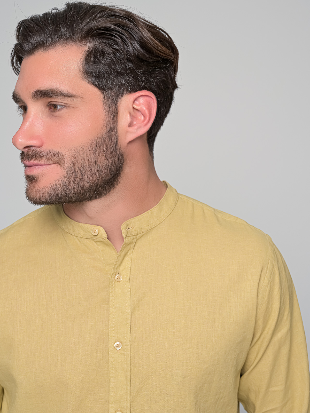 STAFF GALLERY Diver Man Longsleeve Shirt 70% Co 30%Lin 3