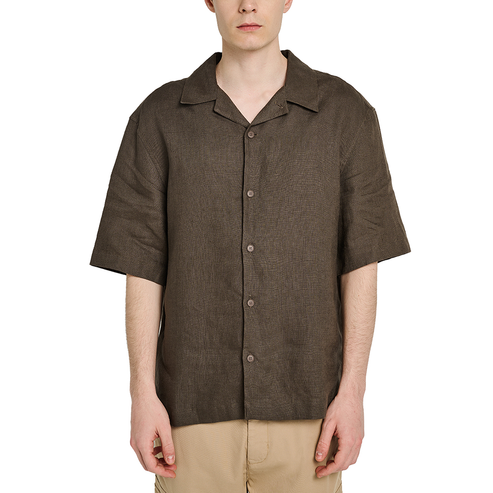 STAFF GALLERY Ron Man Shirt Linen Short Sleeve 30%Linen 70%Co 61-202.055 1