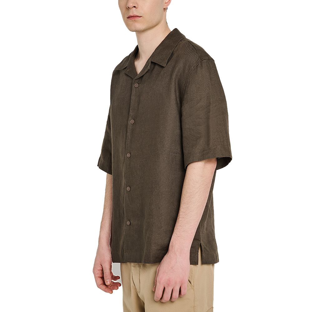 STAFF GALLERY Ron Man Shirt Linen Short Sleeve 30%Linen 70%Co 61-202.055 2