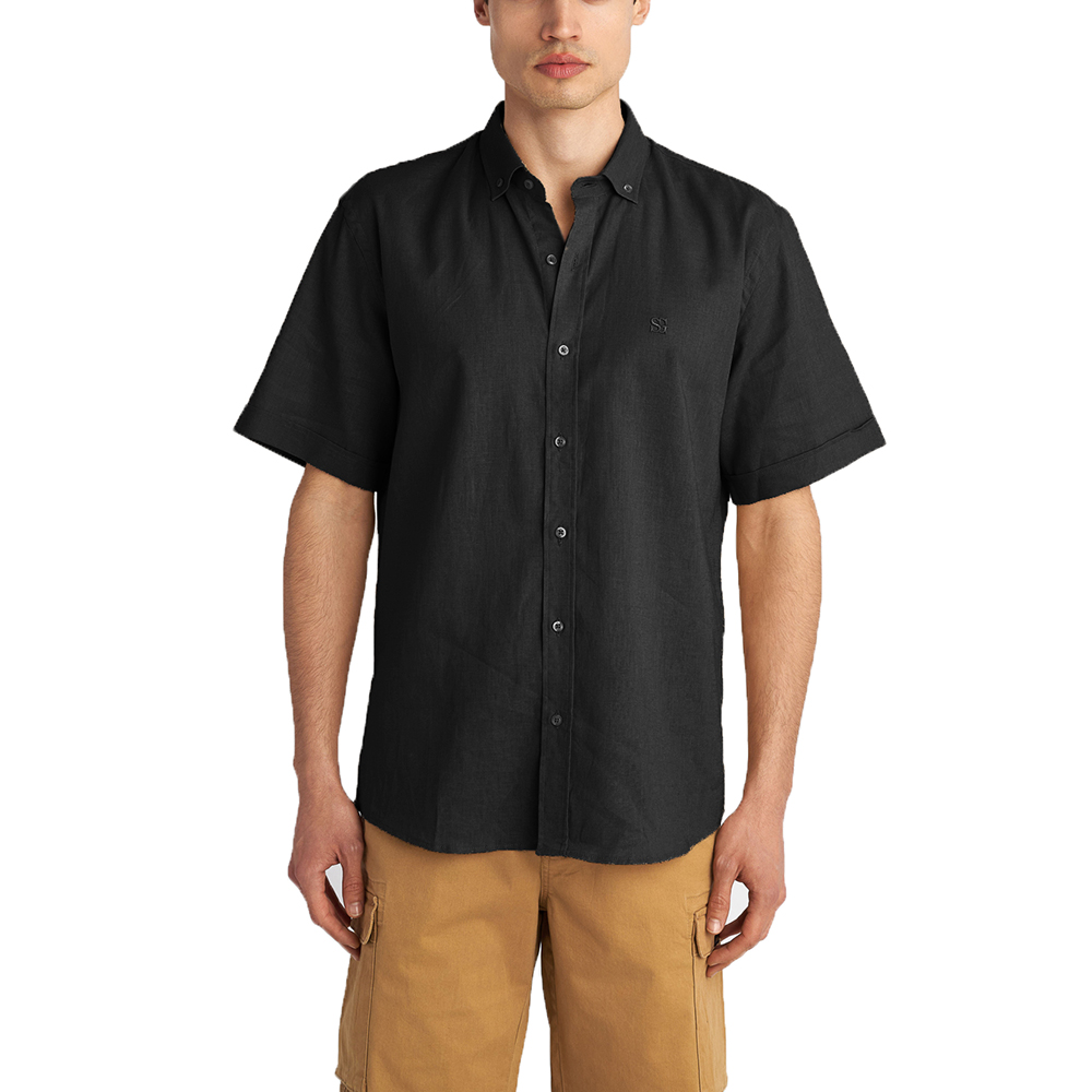 STAFF GALLERY Man Shirt Darrel Short Sleeve  60%Linen 40%Cotton 61-203.053 1
