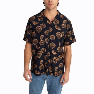 STAFF GALLERY Man Shirt Leaf Short Sleeve  100% Viscoze 61-217.053