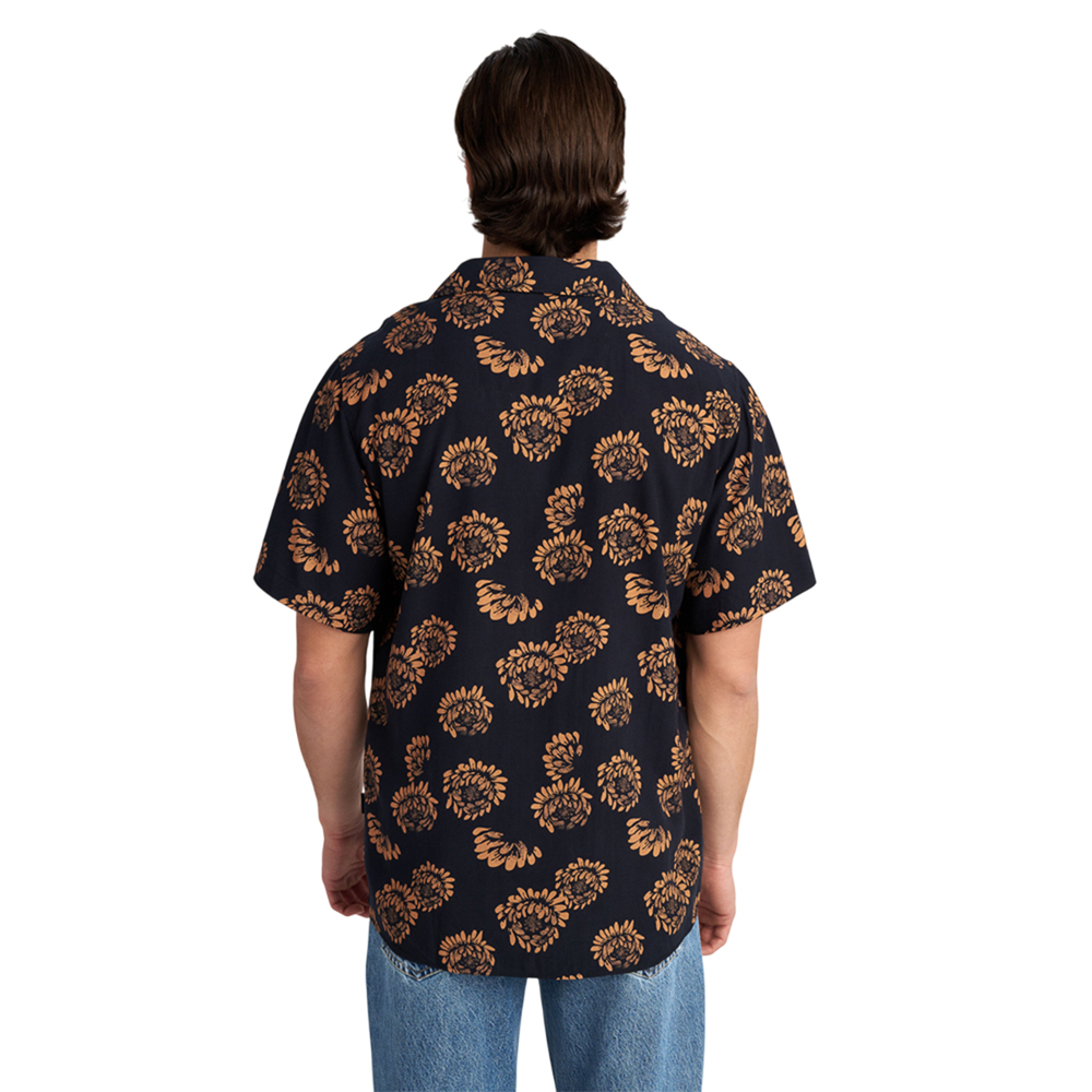 STAFF GALLERY Man Shirt Leaf Short Sleeve  100% Viscoze 61-217.053 3