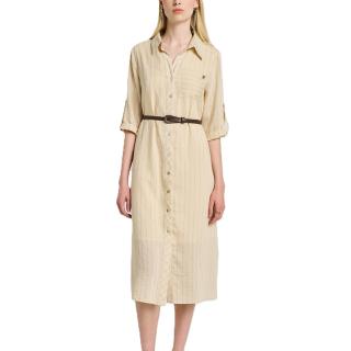 STAFF GALLERY Lora Midi Dress 68%Cot 24%Nyl 6%Linen 2%Pol 67-005.055
