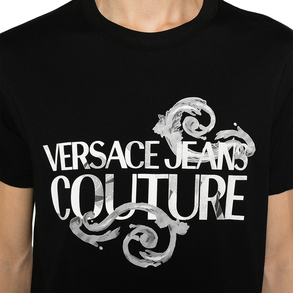 VERSACE JEANS COUTURE LOGO WATERCOLOR  ΜΠΛΟΥΖΑ ΑΝΔΡΙΚΟ 76GAHG00CJ00G 4