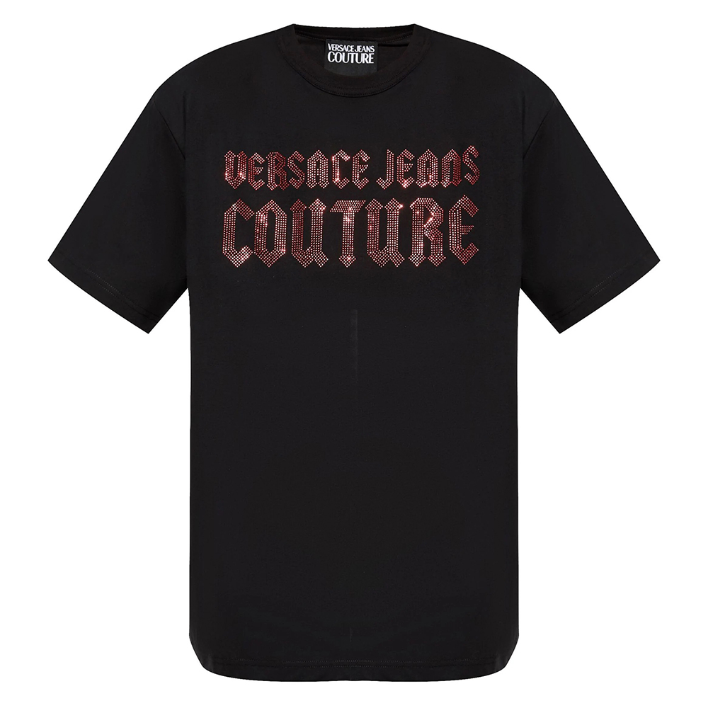 VERSACE JEANS COUTURE 77GAHL00CJ01L 77UP601 R LOGO GOTH STRASS ΜΠΛΟΥΖΑ ΑΝΔΡΙΚΟ 3
