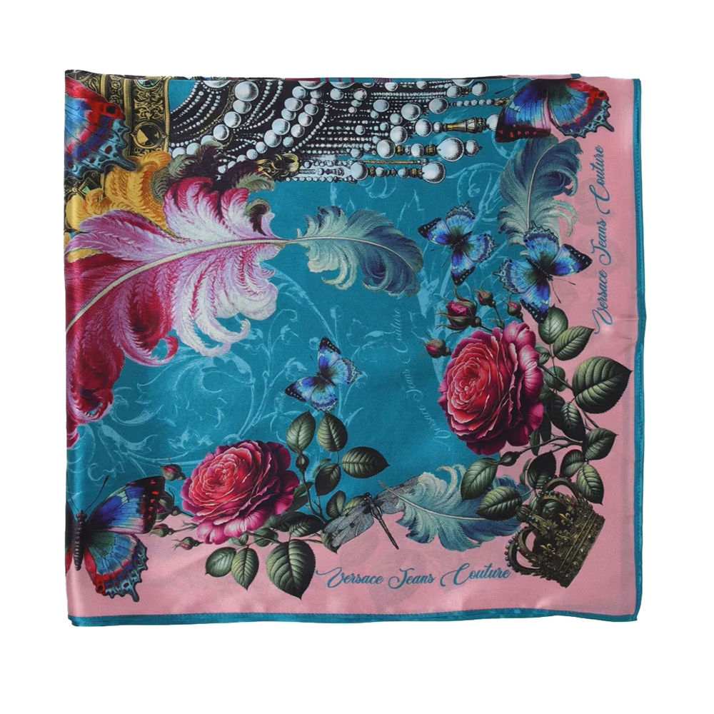 VERSACE JEANS COUTURE 79HA7H02ZG403 FOULARD 90X90 H. X L. FOULARD 90 CM X 90 CM ΑΞΕΣΟΥΑΡ ΓΥΝΑΙΚΕΙΟ 1