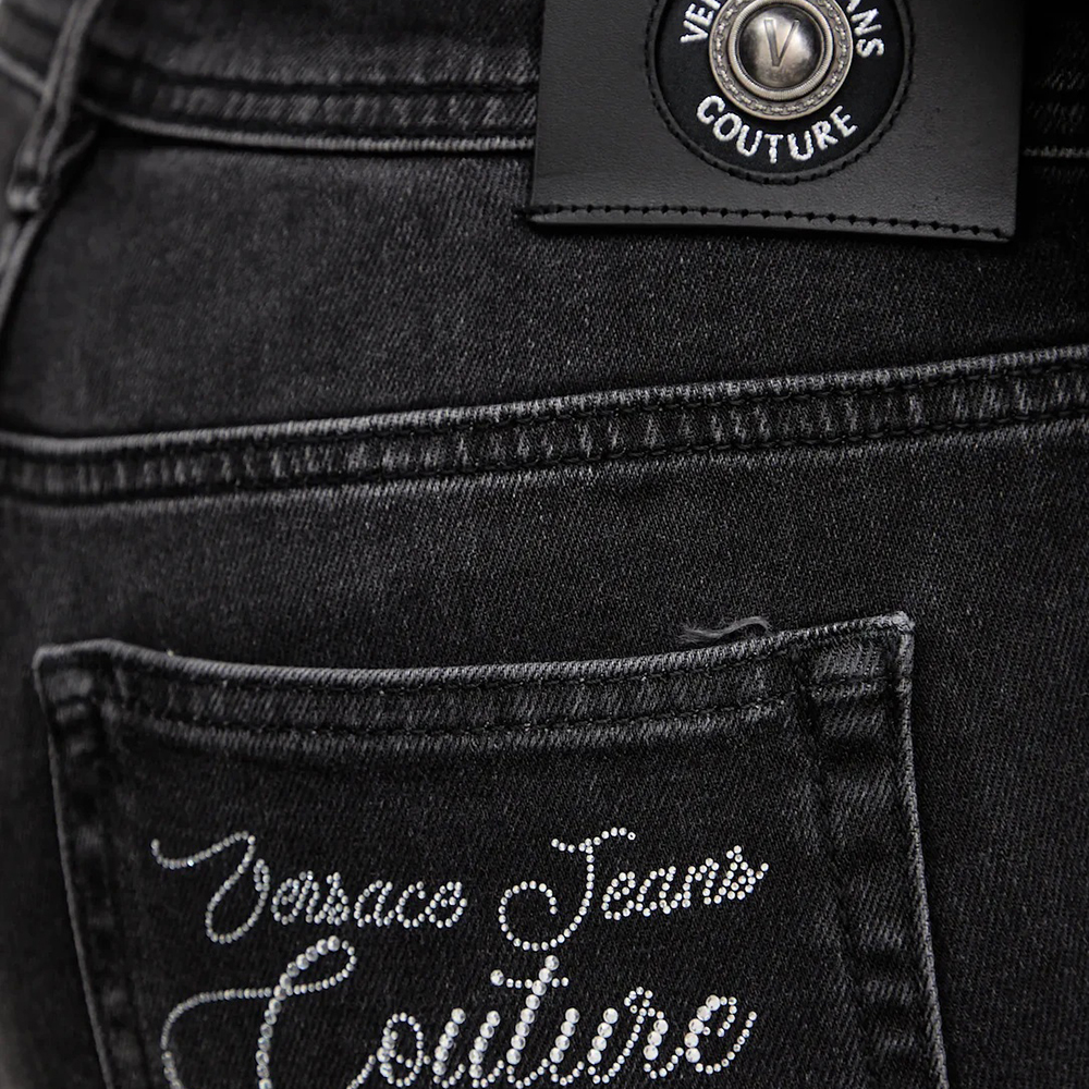 VERSACE JEANS COUTURE 79HAB5K2CDWRC SKINNY CRYSTAL VJC LOGO ΠΑΝΤΕΛΟΝΙ ΓΥΝΑΙΚΕΙΟ 3
