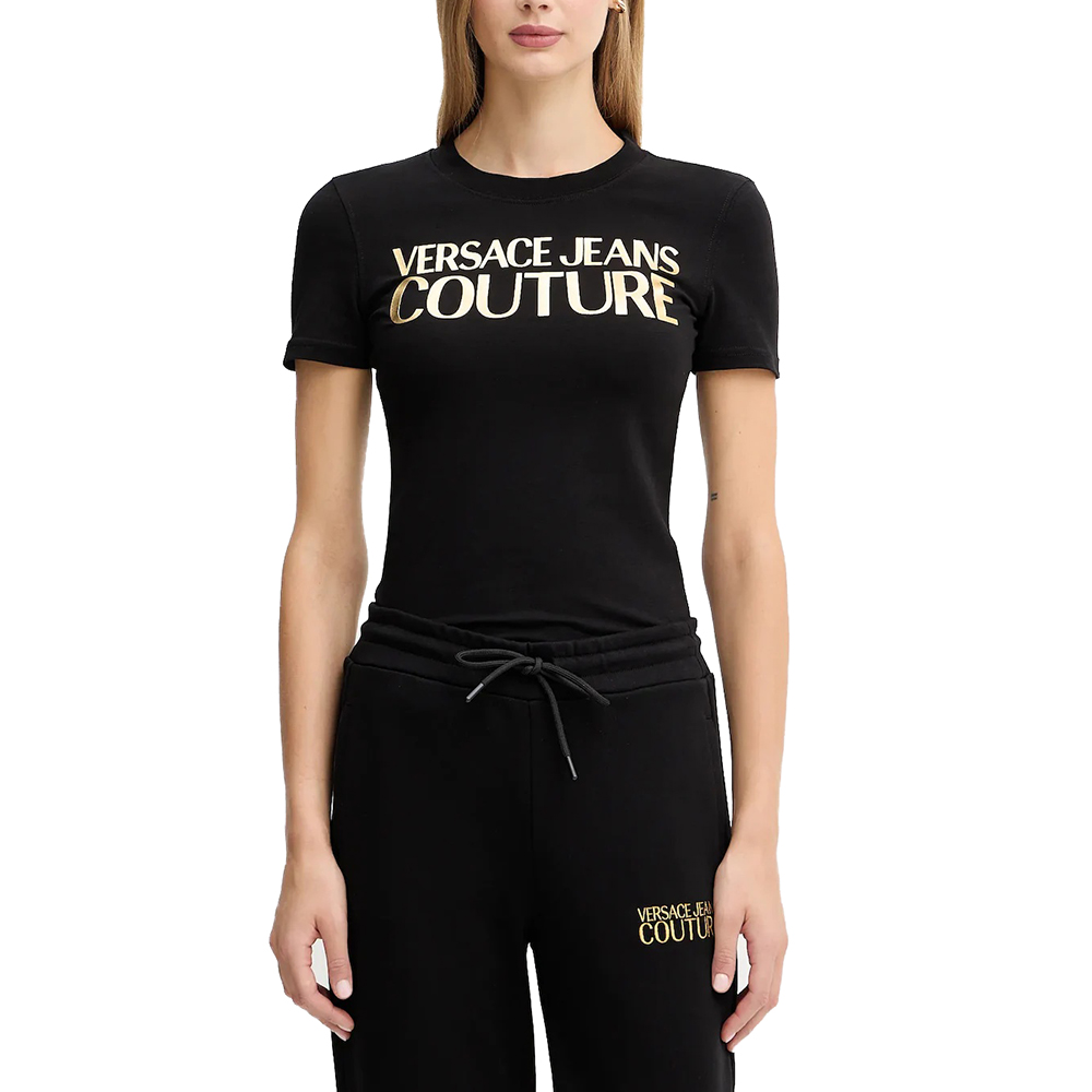 VERSACE JEANS COUTURE 79HAHT02CJ03T 79DP608 R INSTITUTIONAL LOGO THICK FOIL  ΠΟΥΚΑΜΙΣΟ ΓΥΝΑΙΚΕΙΟ 1