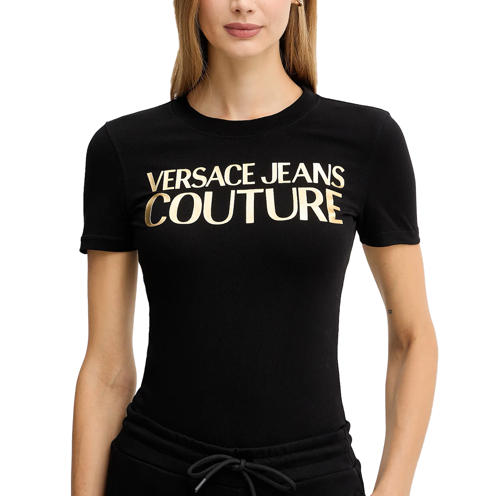 VERSACE JEANS COUTURE 79HAHT02CJ03T 79DP608 R INSTITUTIONAL LOGO THICK FOIL  ΠΟΥΚΑΜΙΣΟ ΓΥΝΑΙΚΕΙΟ 3