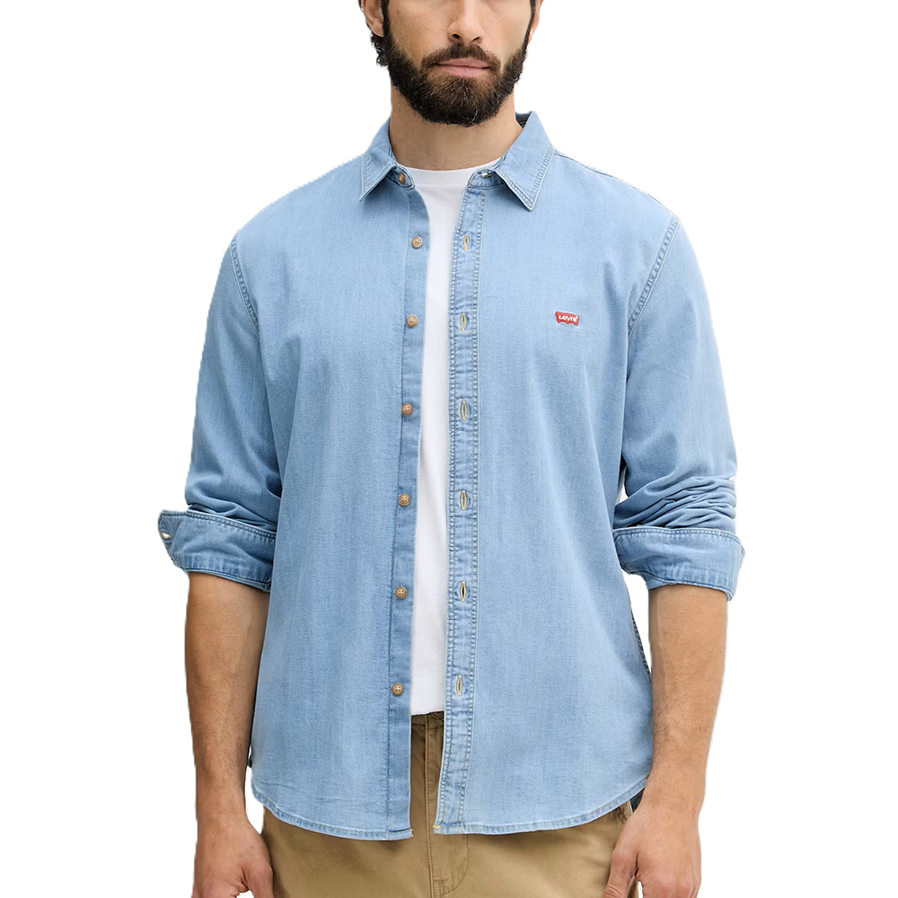 LEVI'S LS BATTERY HM SHIRT SLIM LIGHT INDIGO - FLAT FINISH 86625 1