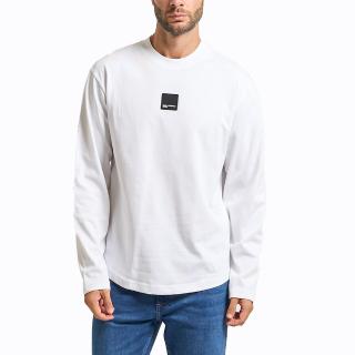 KARL LAGERFELD REG LS CURVED HEM TEE A1M17043