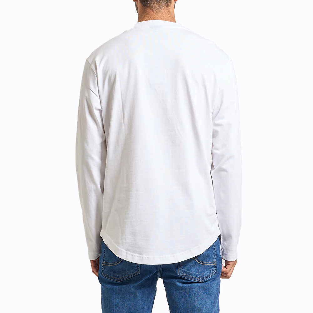 KARL LAGERFELD REG LS CURVED HEM TEE A1M17043 3