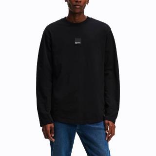 KARL LAGERFELD REG LS CURVED HEM TEE A1M17043