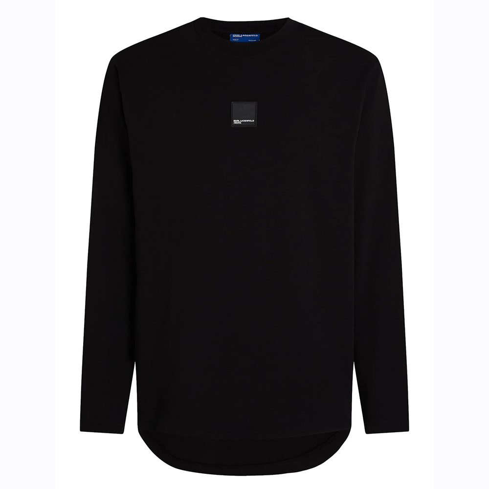 KARL LAGERFELD REG LS CURVED HEM TEE A1M17043 3