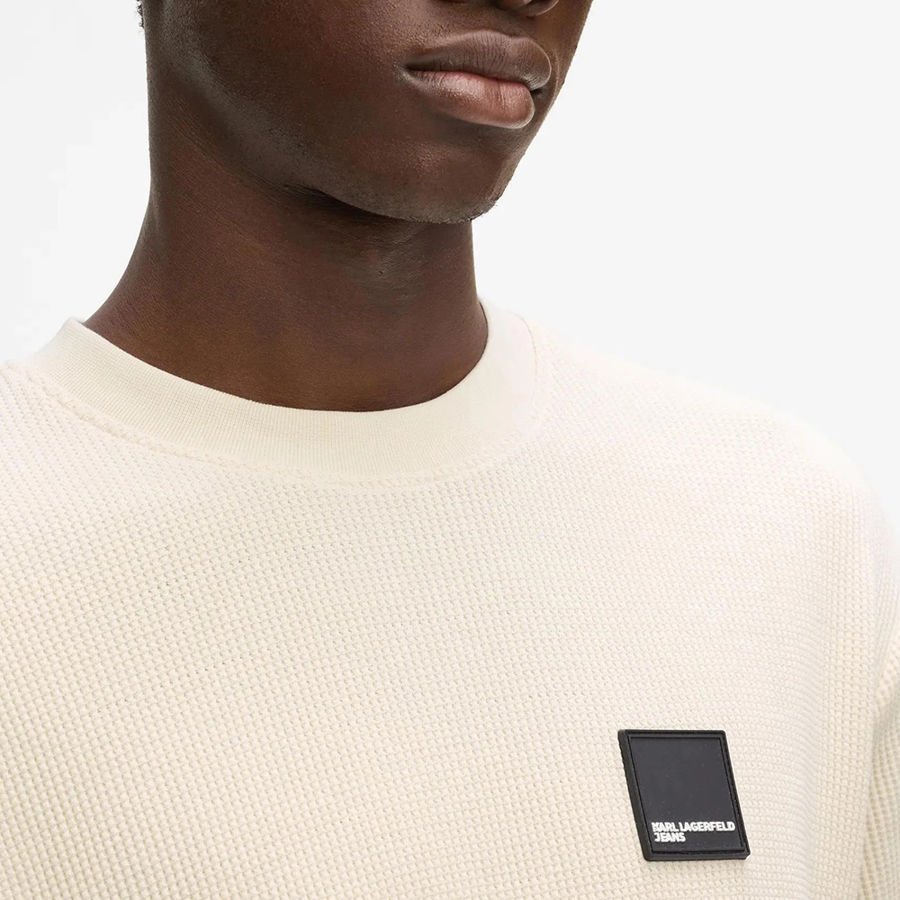 KARL LAGERFELD KLJ REG SS WAFFLE TEE A1M17049 3