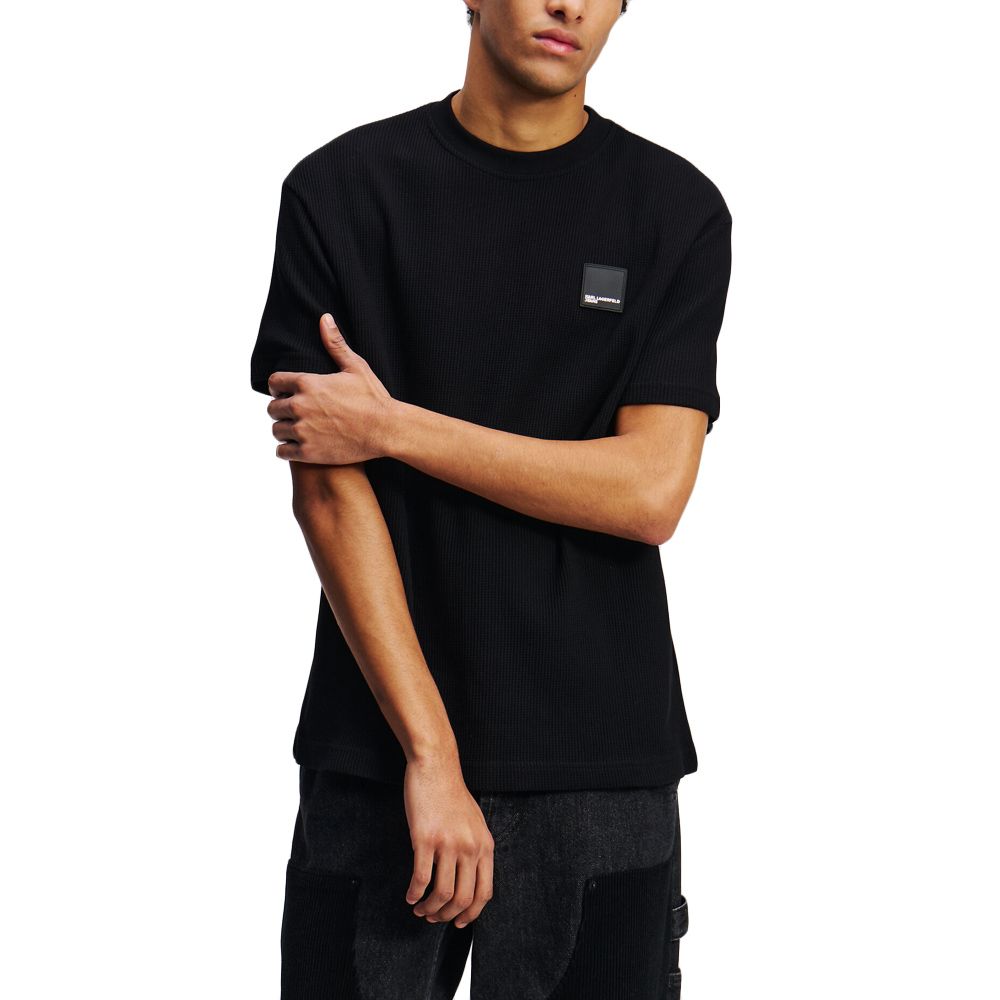KARL LAGERFELD KLJ REG SS WAFFLE TEE A1M17049 1