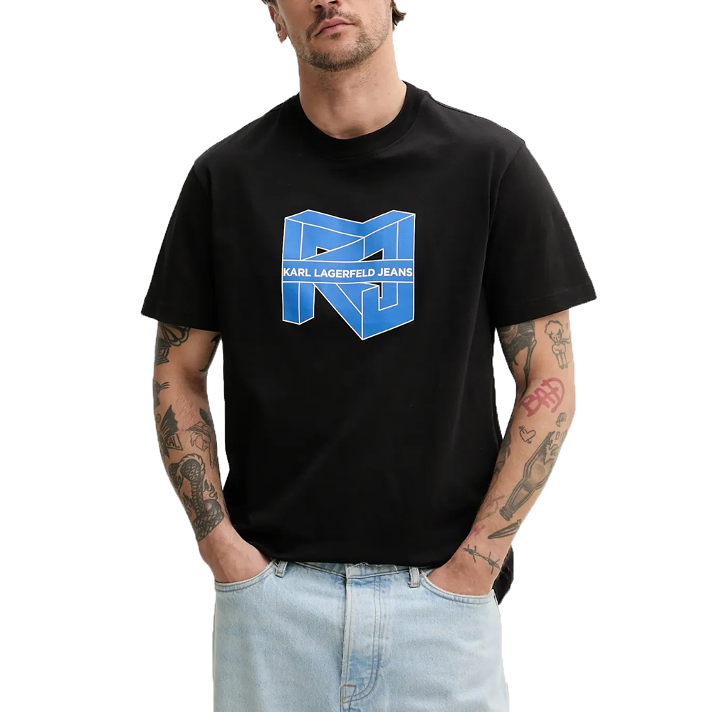 KARL LAGERFELD KLJ REG SS CUBE LOGO TEE A2M17037 1