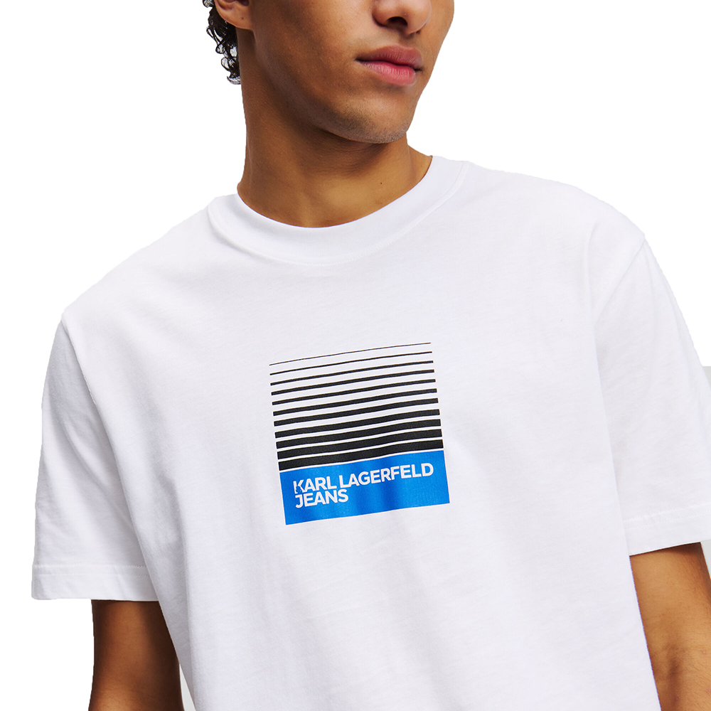 KARL LAGERFELD KLJ REG BOX FADE LOGO TEE A2M17041 3