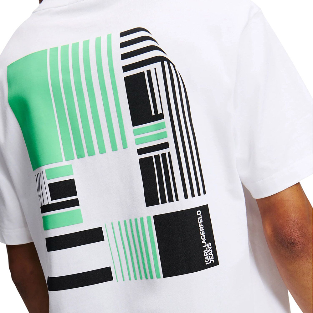 KARL LAGERFELD KLJ RELAXED BACK STRIPE TEE A2M17051 3