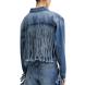 KARL LAGERFELD KLJ RELAXED FRINGED DENIM JKT A2W14013 1