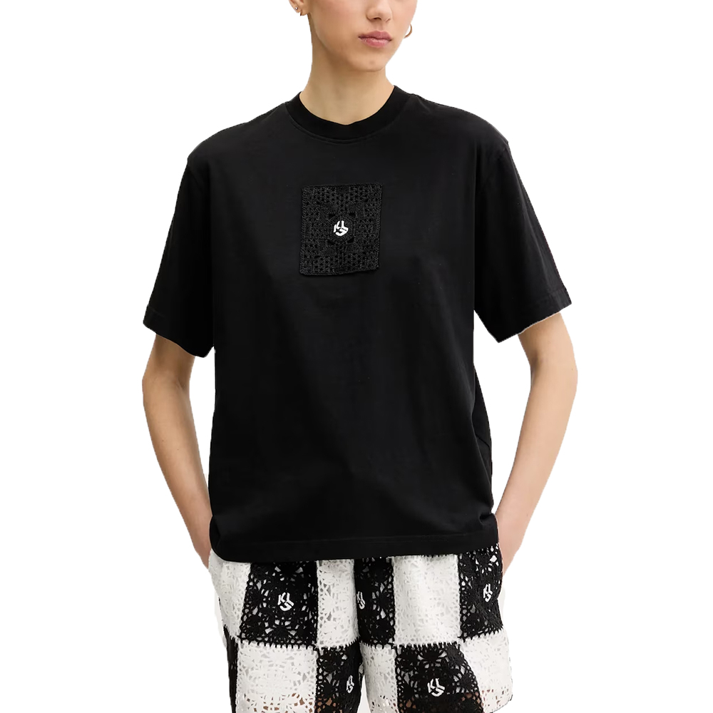 KARL LAGERFELD KLJ REGULAR CROCHET TEE A2W17096 1