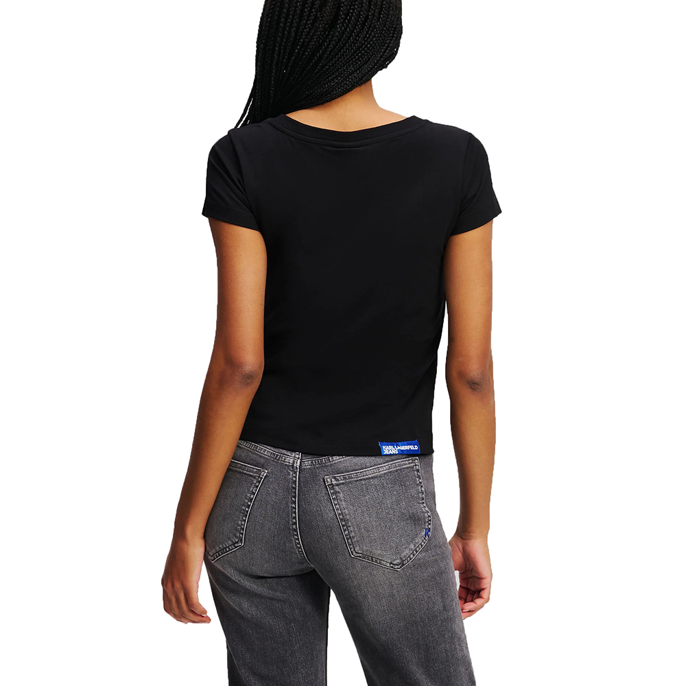 KARL LAGERFELD KLJ SLIM V-NECK TEE A2W17097 2