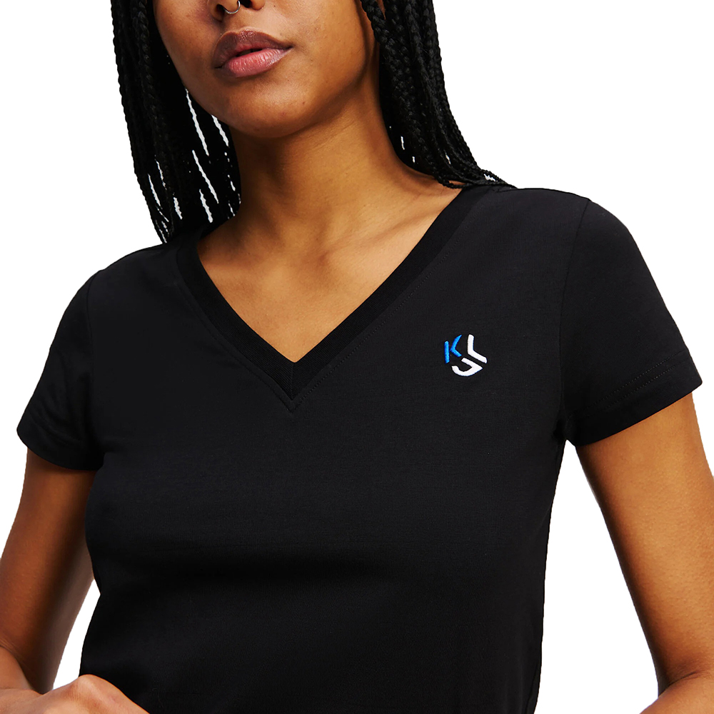 KARL LAGERFELD KLJ SLIM V-NECK TEE A2W17097 3
