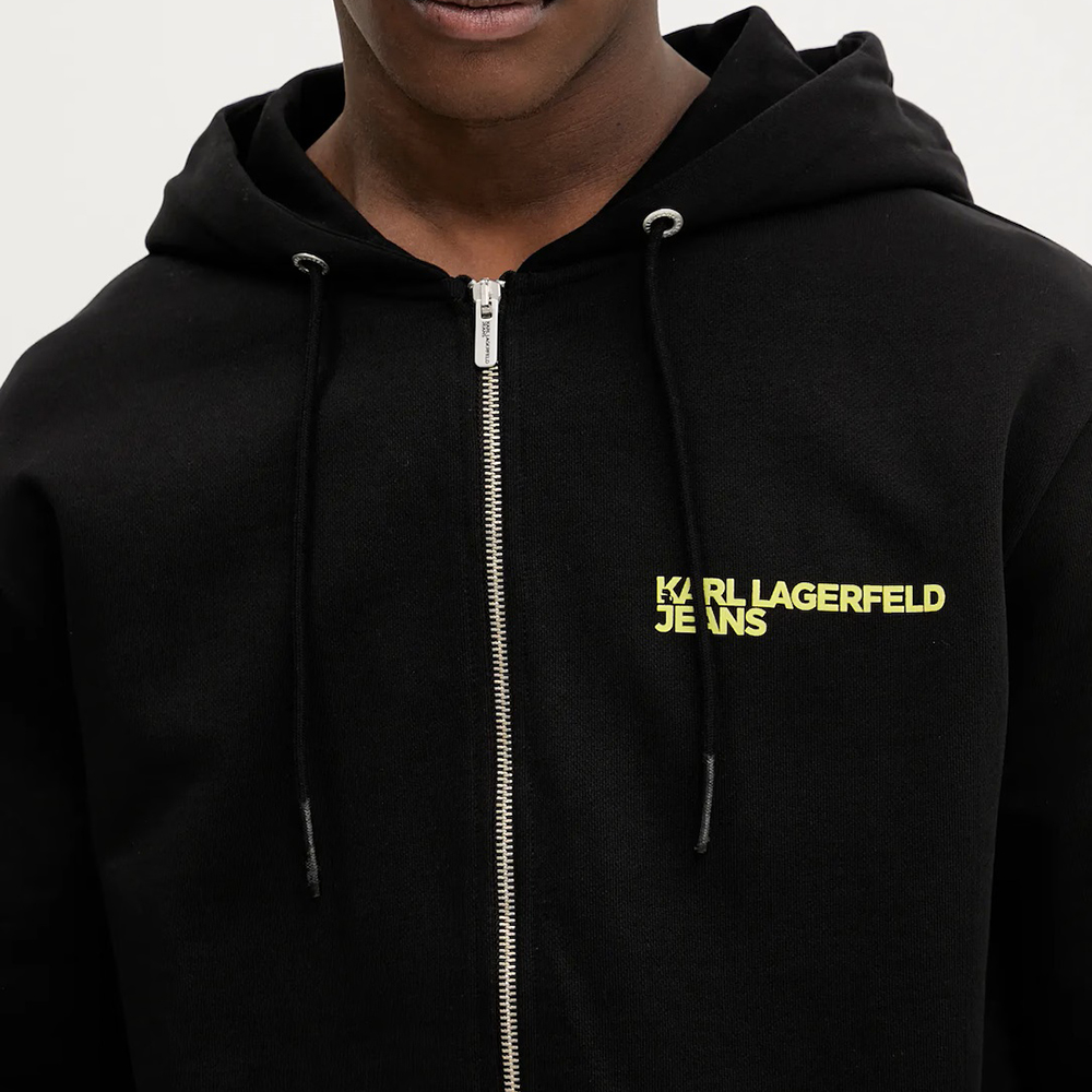 KARL LAGERFELD REG ZIP-UP FISHEYE HOODIE A3M20030 3