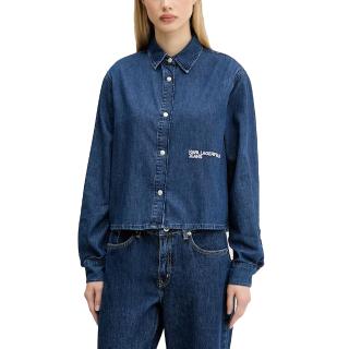 KARL LAGERFELD BOXY DENIM BLOUSE A3W11002