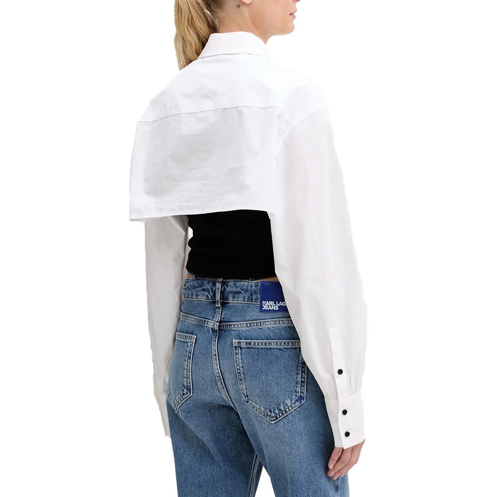 KARL LAGERFELD BLOCKED POPLIN BLOUSE A3W11006 2