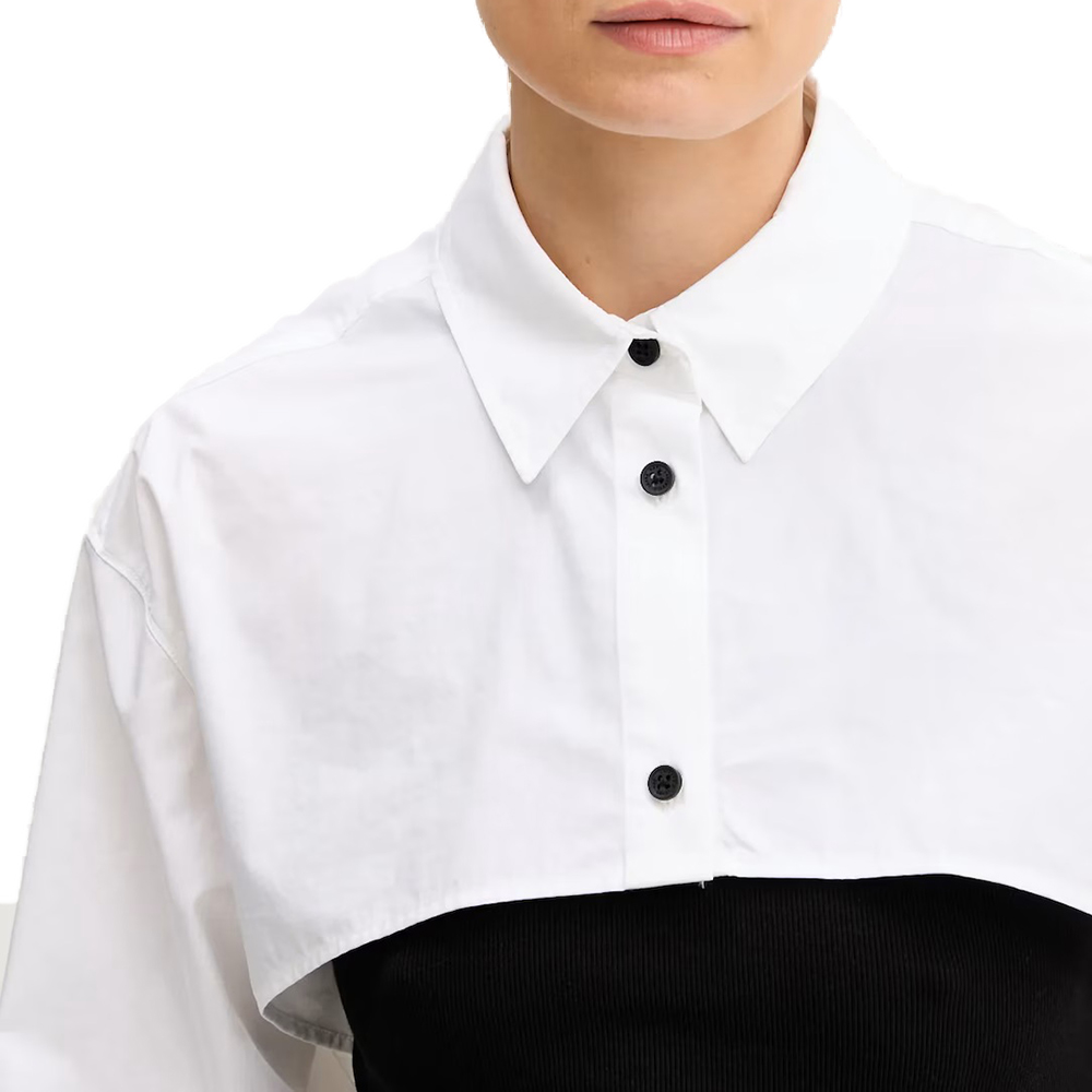 KARL LAGERFELD BLOCKED POPLIN BLOUSE A3W11006 3