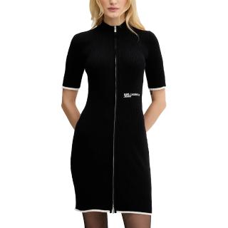 KARL LAGERFELD SS KNIT ZIP DRESS A3W13013