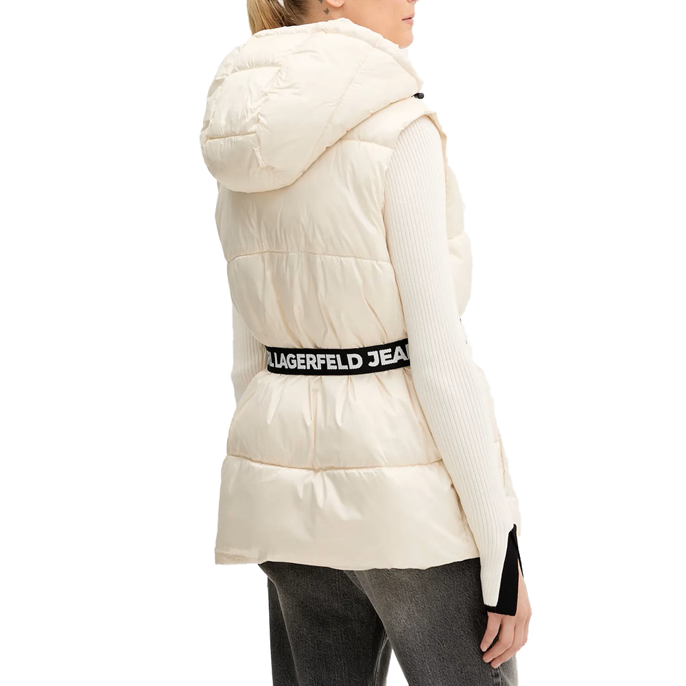 KARL LAGERFELD BELTED PUFFER VEST A3W15025 2